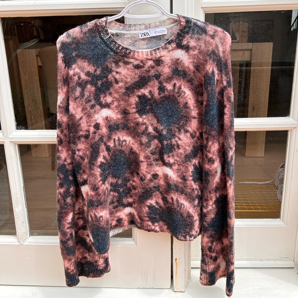 Zara Knit Tie-dye Sweater